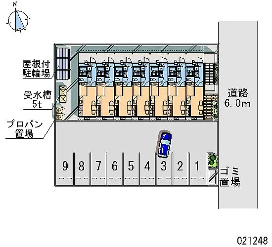 ★手数料０円★岡山市北区青江３丁目　月極駐車場（LP）